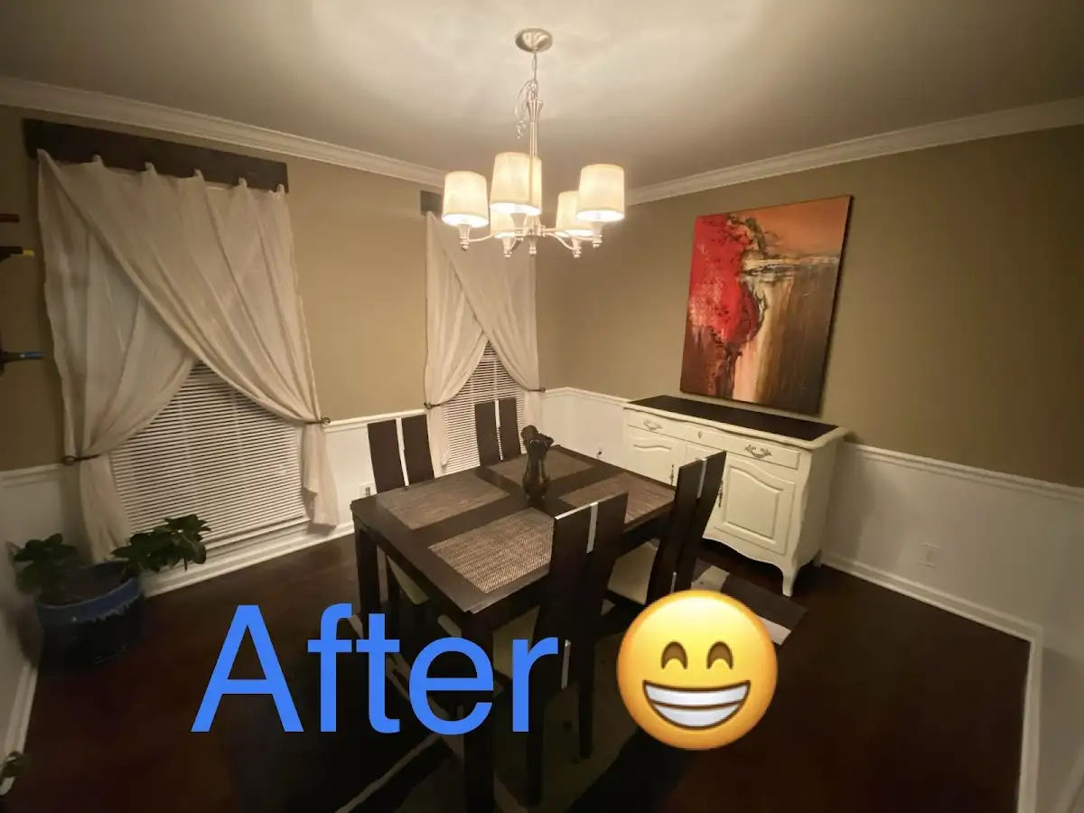 Professional dining room restoration after water damage in Colleyville